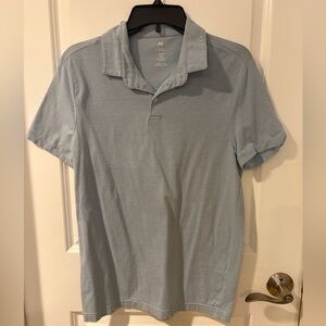 Men’s Slim Fit H&M Light Blue Polo, Size S